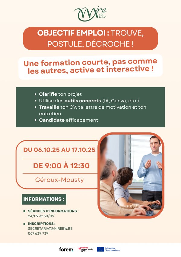 Objectif emploi : Trouve, postule, décroche !